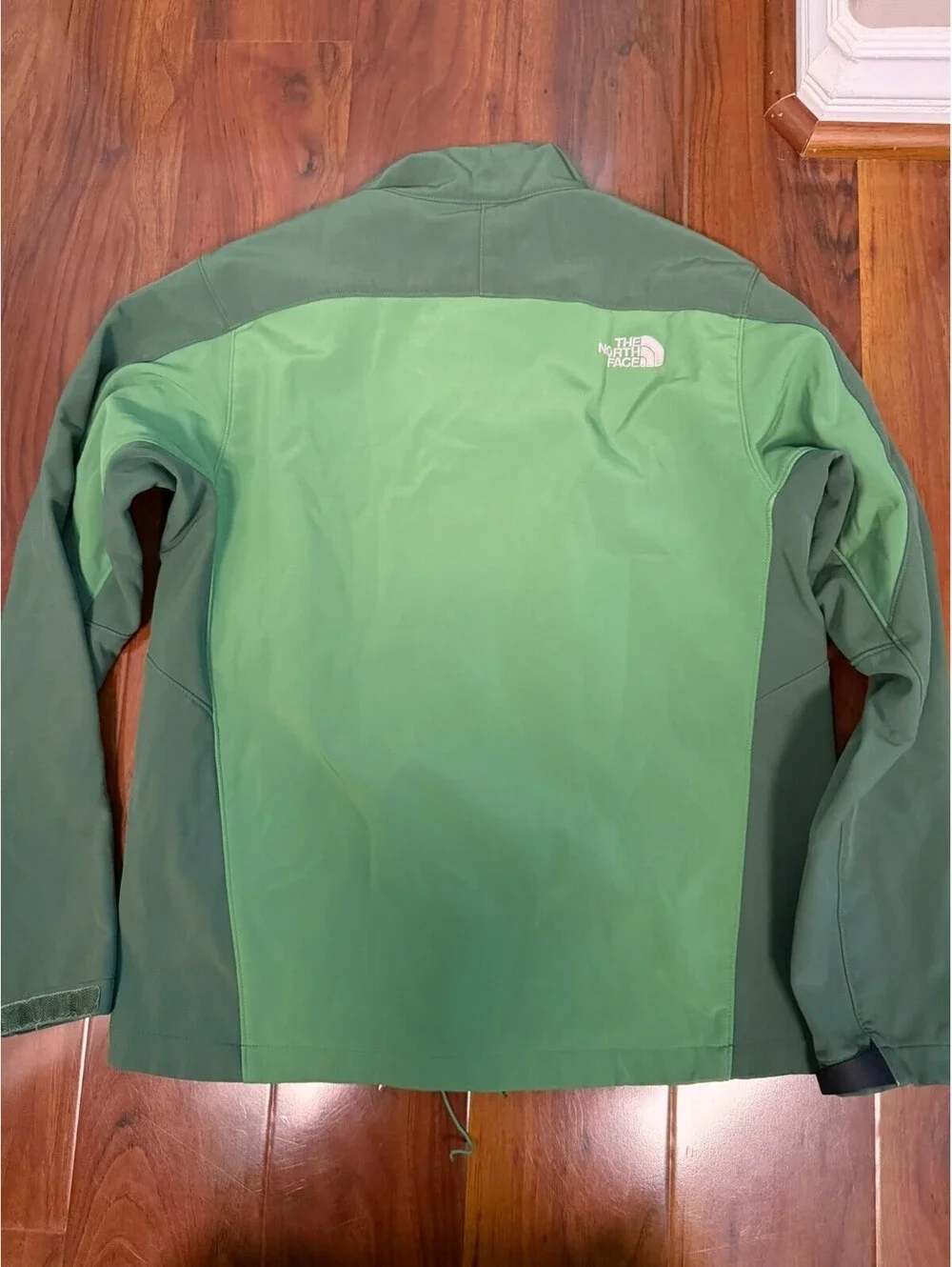 The North Face Soft Shell Jacket Mens SZ Medium Full Zip Green